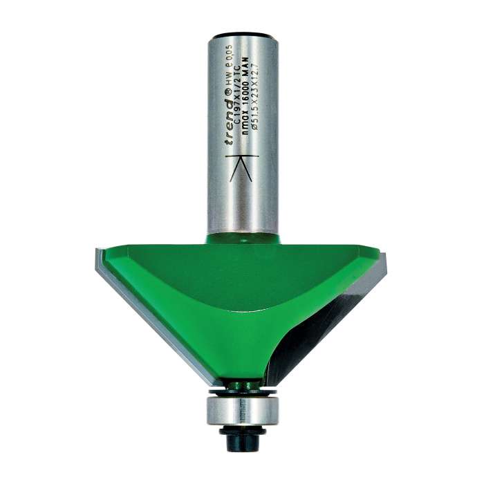 Bit de routeur 45 degrés Amana 49402 Carbure Chamfer